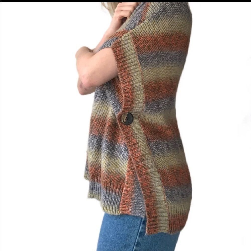 The Limited Wool Blend, Fall Color, Poncho with Side Buttons! ❤️
